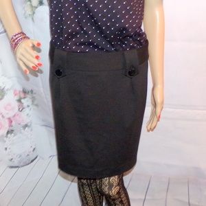 Essentials by ABS Black Skirt M